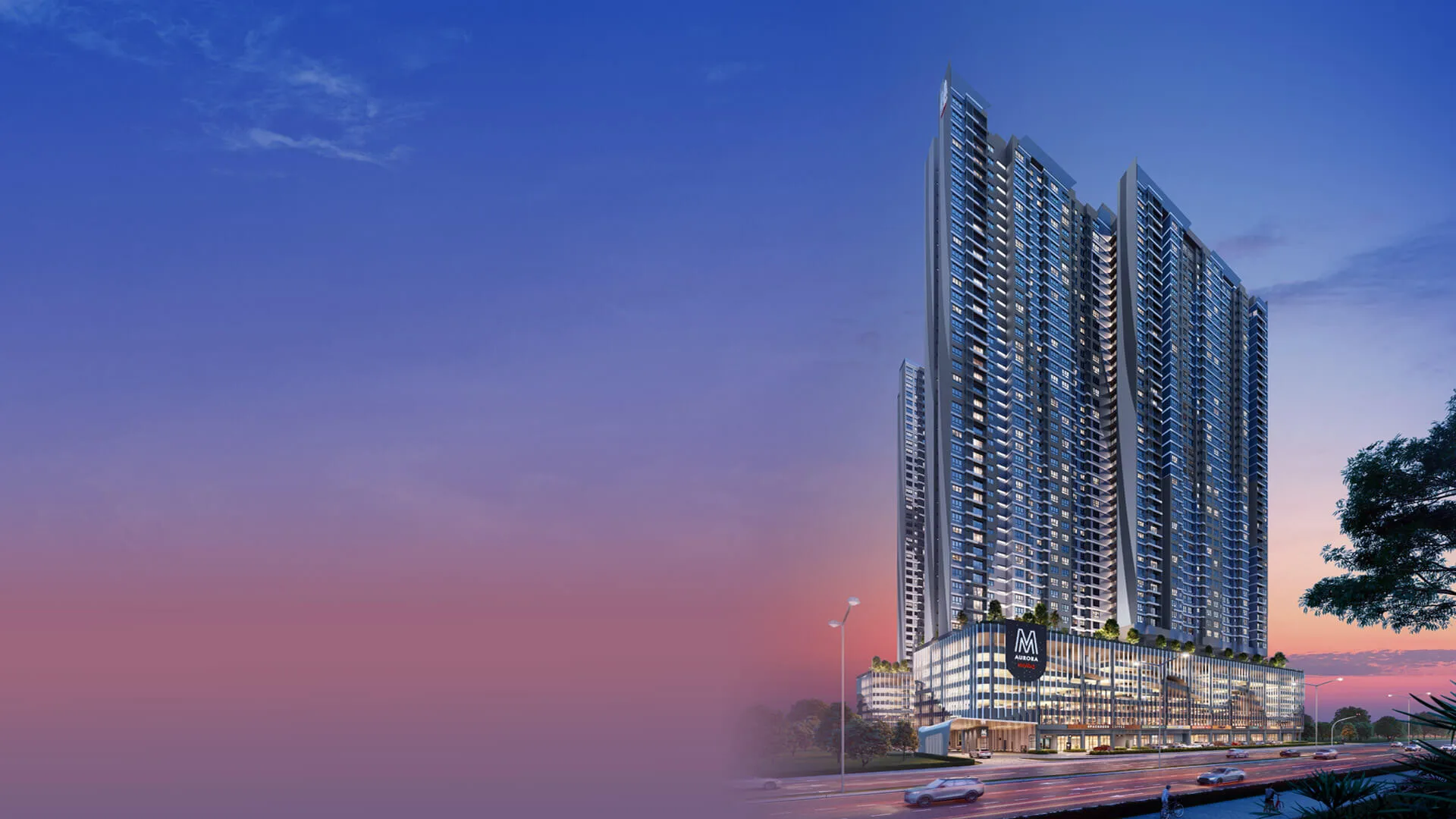 Artist impression of the twin towers at M Aurora by Major Land Development Sdn Bhd, Old Klang Road, Kuala Lumpur
