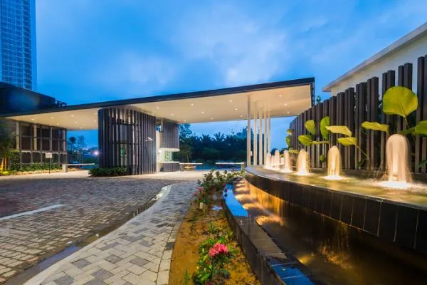 Medini Signature Landscaped pavilion and water feature
