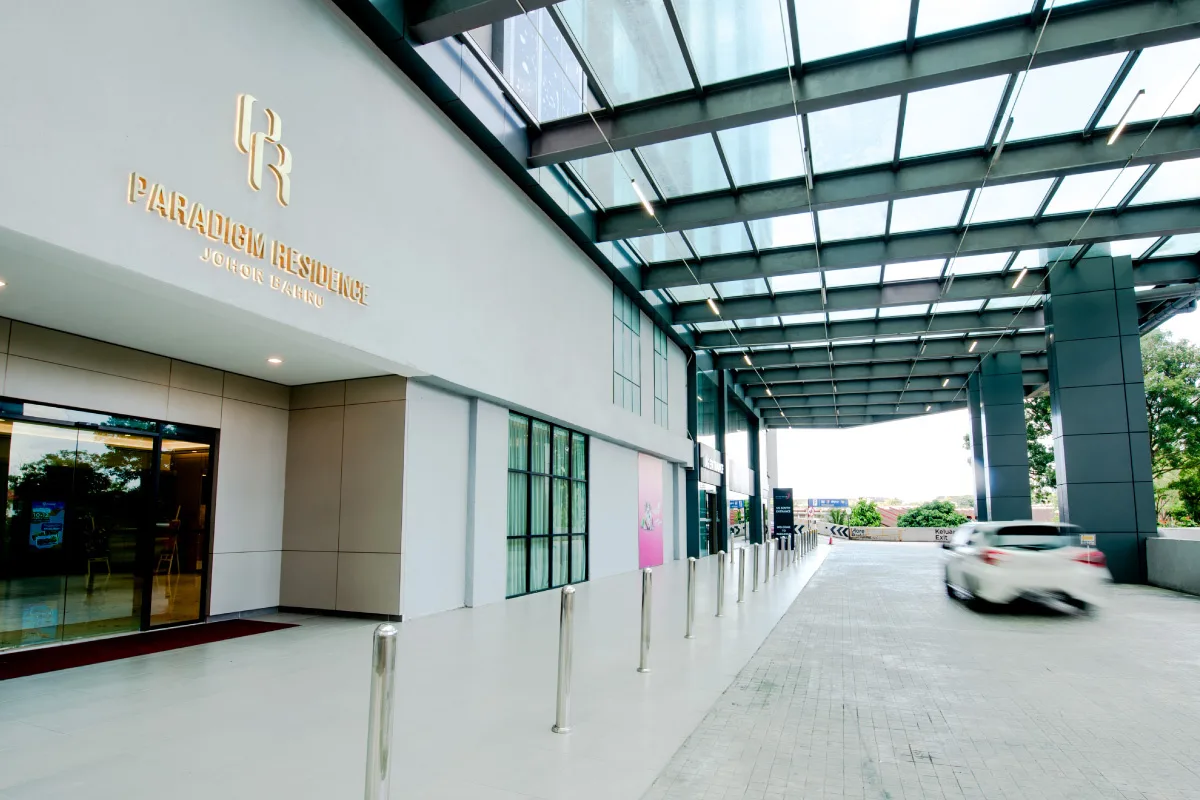 Paradigm Residence 住宅专属入口与落客区