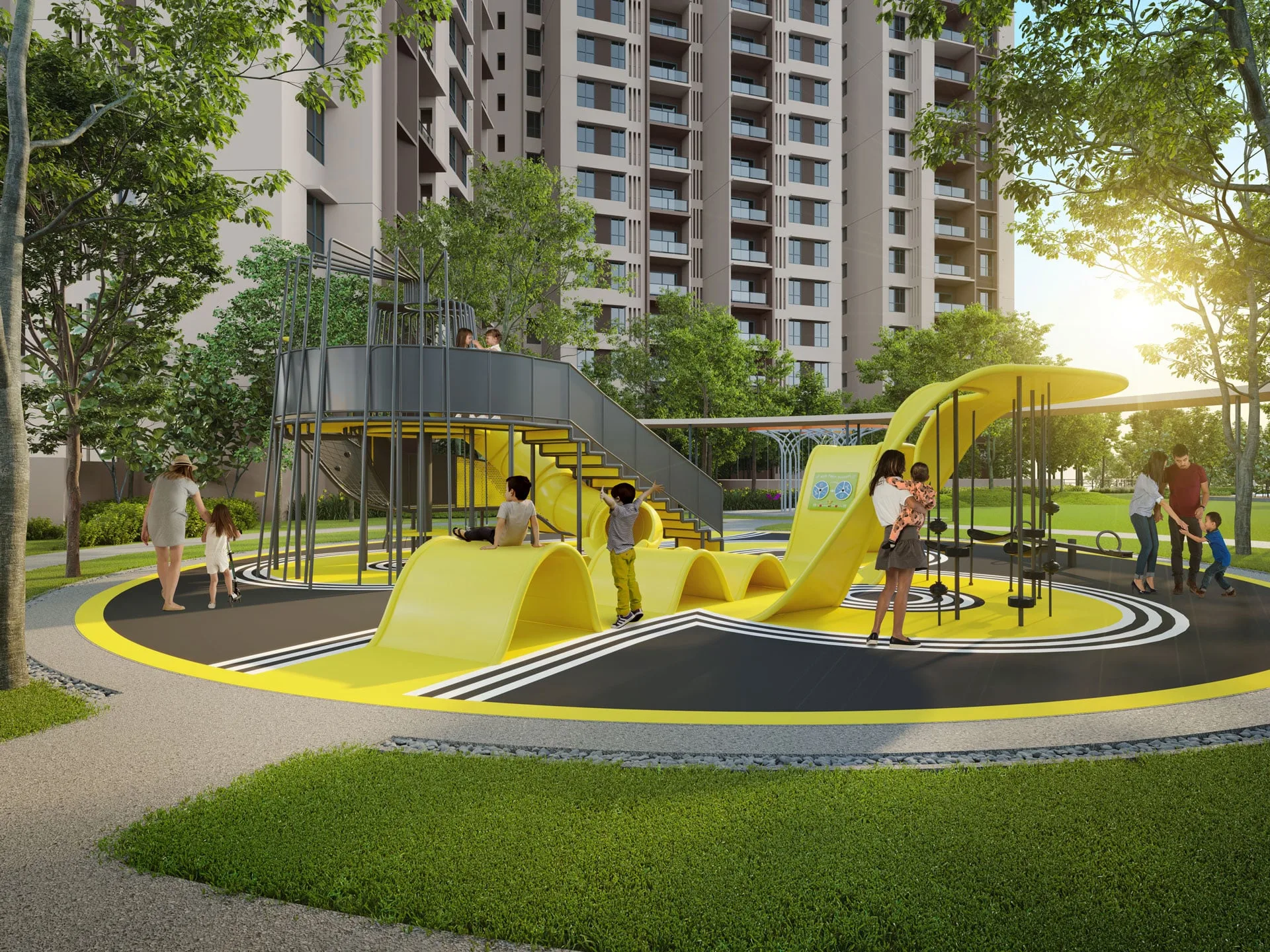 Playground and multi-generational play area at Ayanna Resort Residence by Chin Hin Group Property, Bukit Jalil, Kuala Lumpur