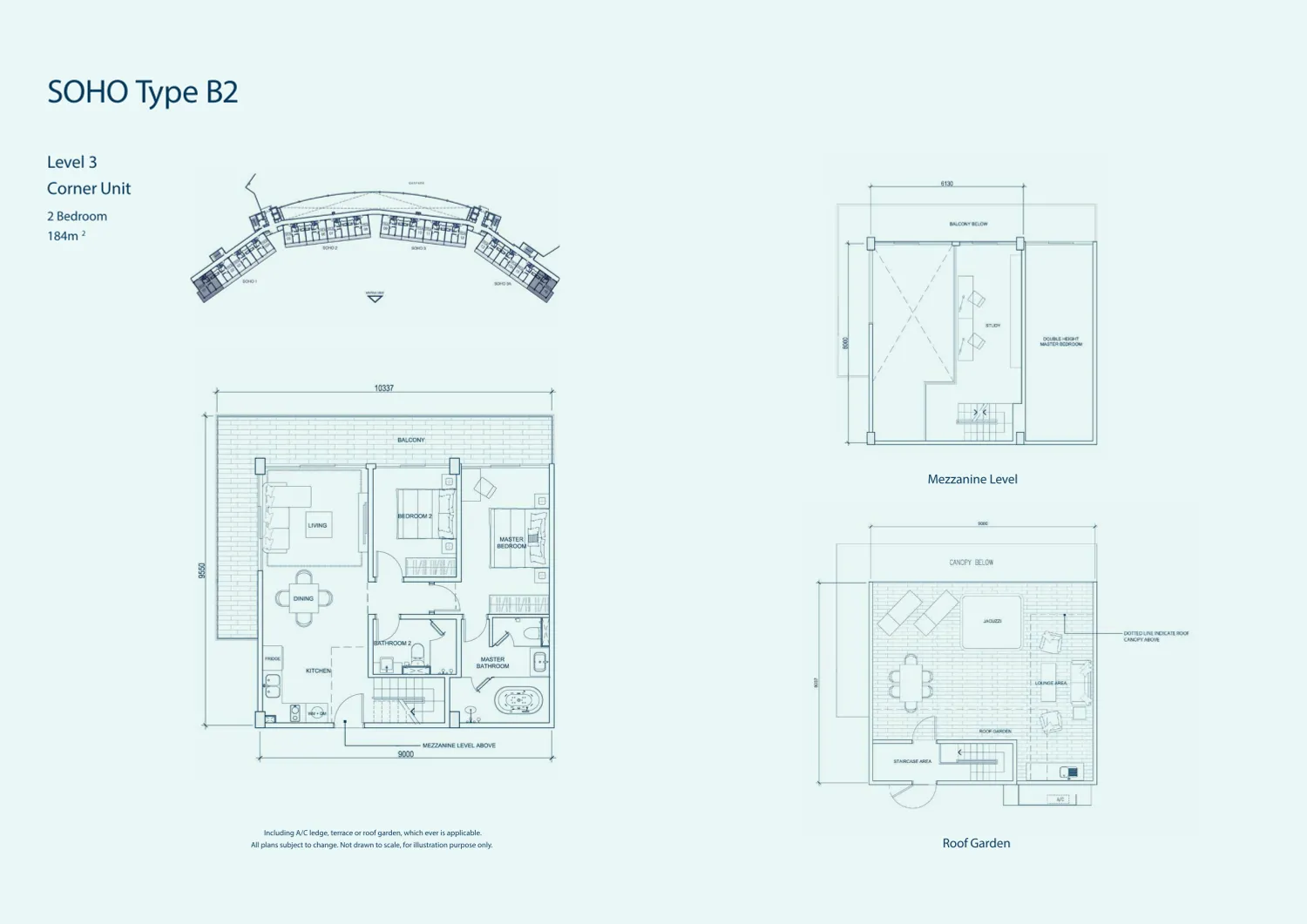 Puteri Cove Residences SOHO Type B2 corner lot official floor plan