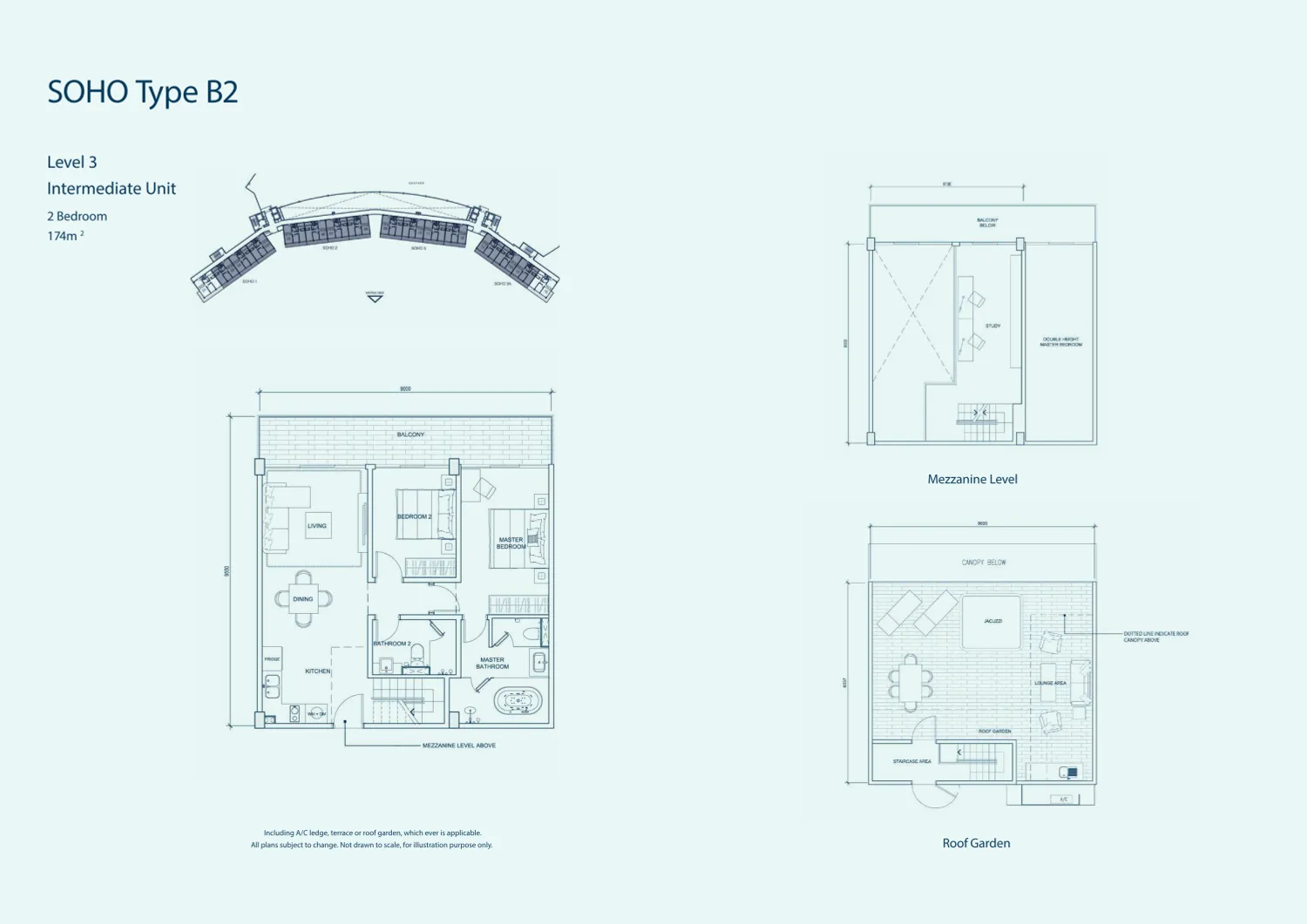 Puteri Cove Residences SOHO Type B2 intermediate lot official floor plan