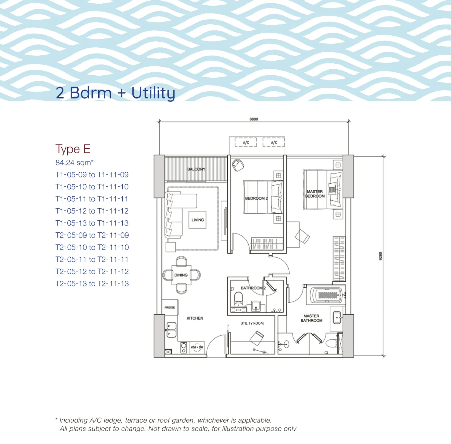 Puteri Cove Residences Type E official floor plan