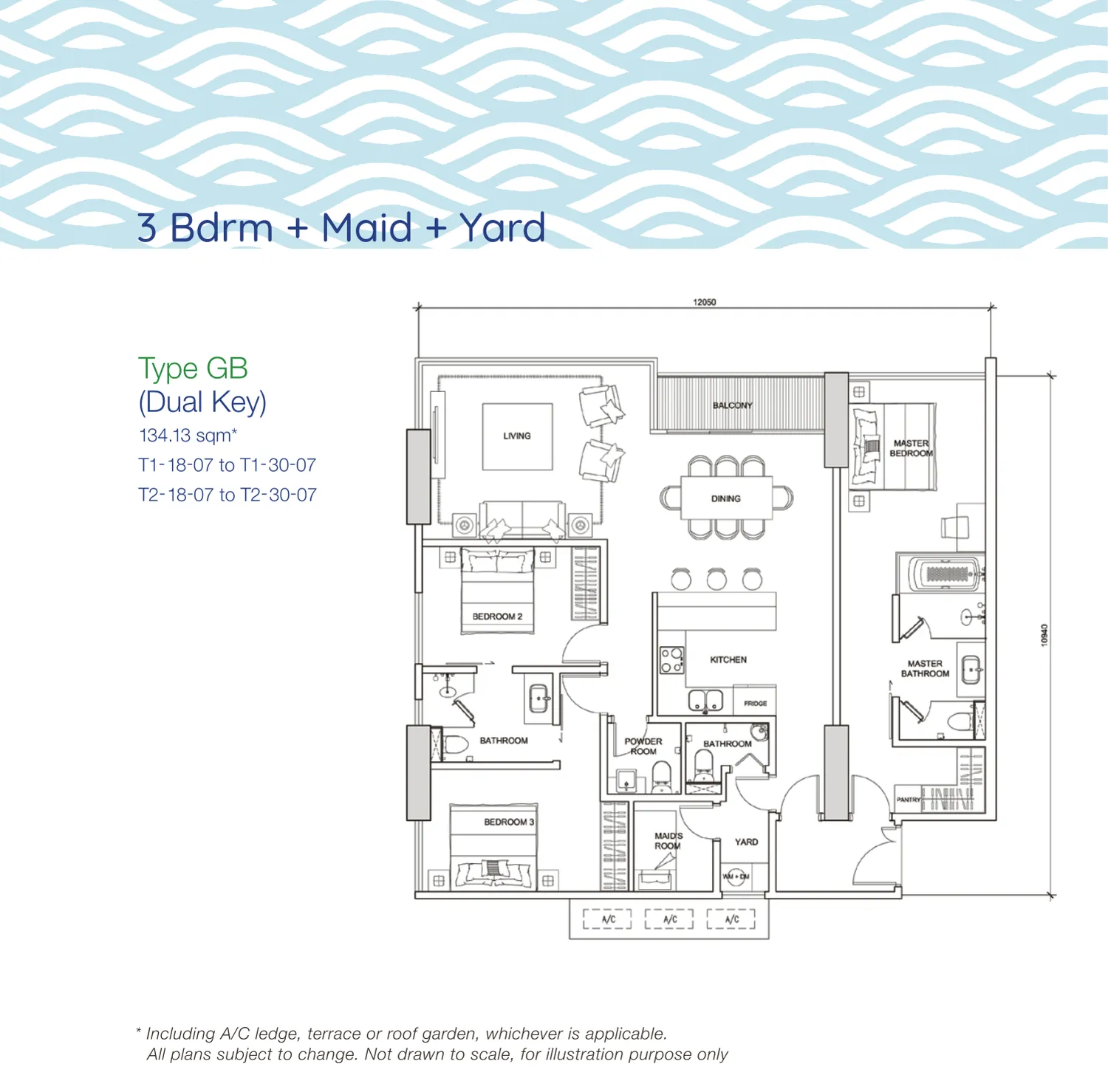 Puteri Cove Residences Type GB official floor plan