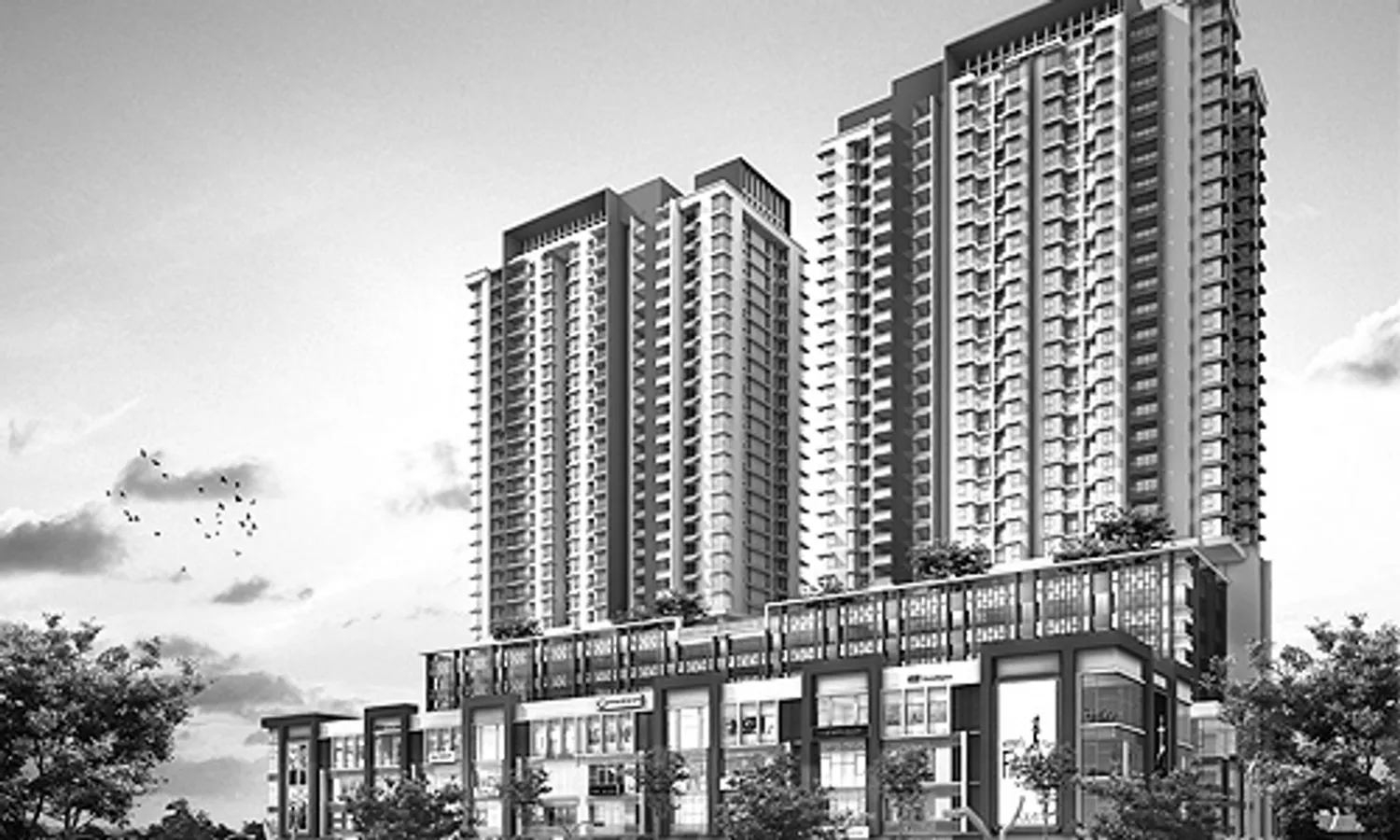 Residences @ 1 Tebrau Podium deck