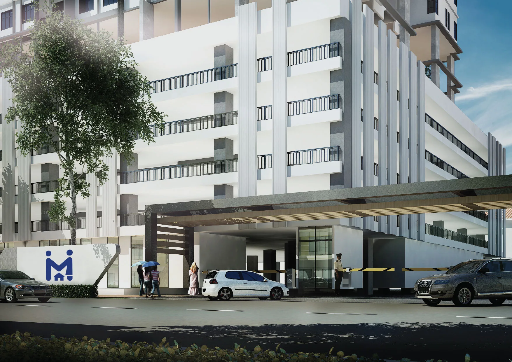 Residensi Taman Pelangi Indah 入口落客区
