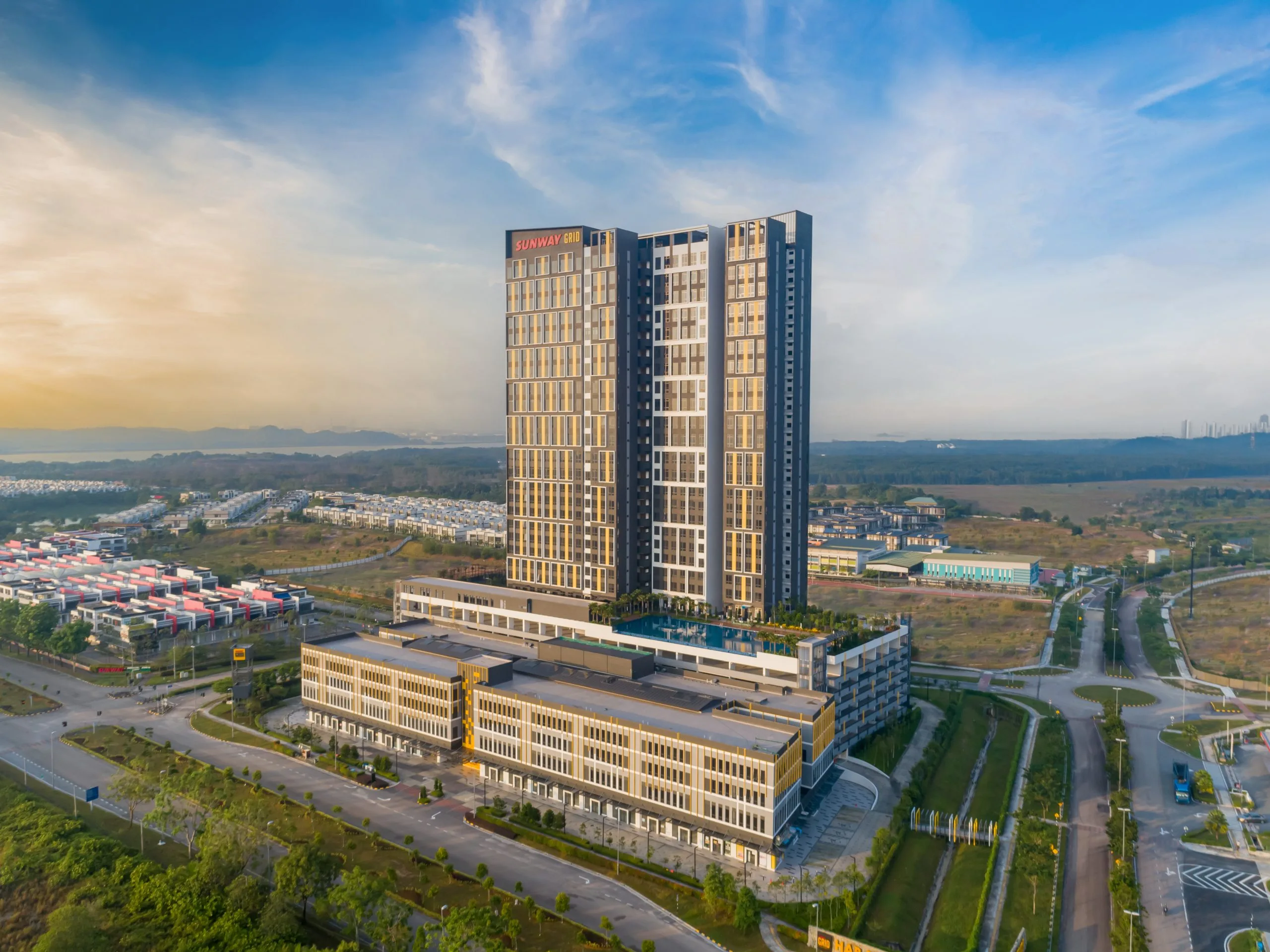 Sunway GRID Residence @ Sunway Iskandar Aerial view of the development