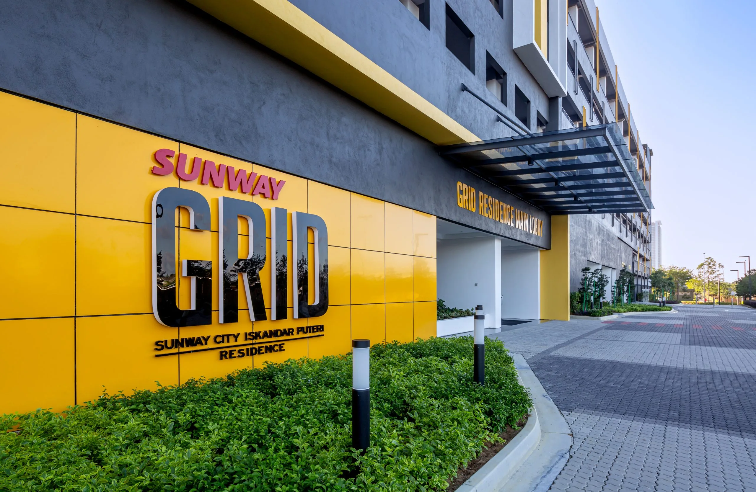 Sunway GRID Residence @ Sunway Iskandar Entrance and signage