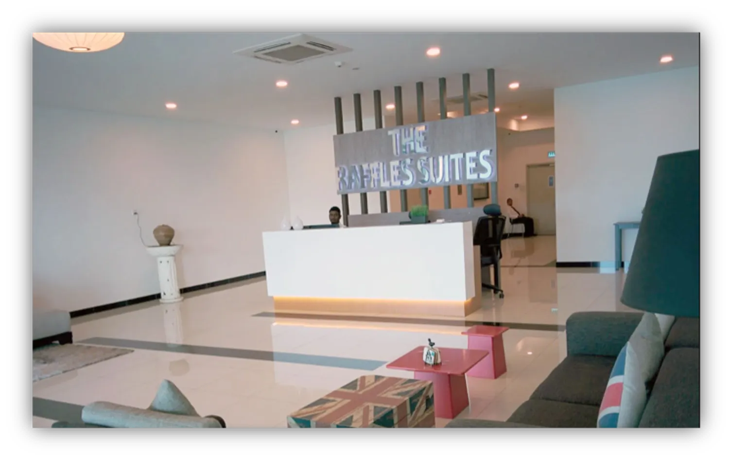 The Raffles Suites @ Bandar Uda Utama Management office and lobby counter