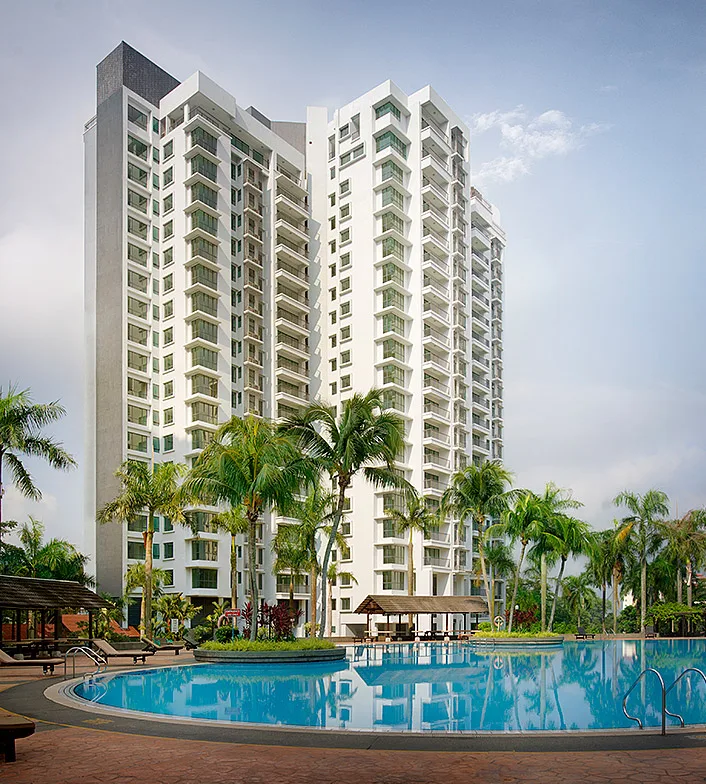 The Straits View Condominium Pool and tower