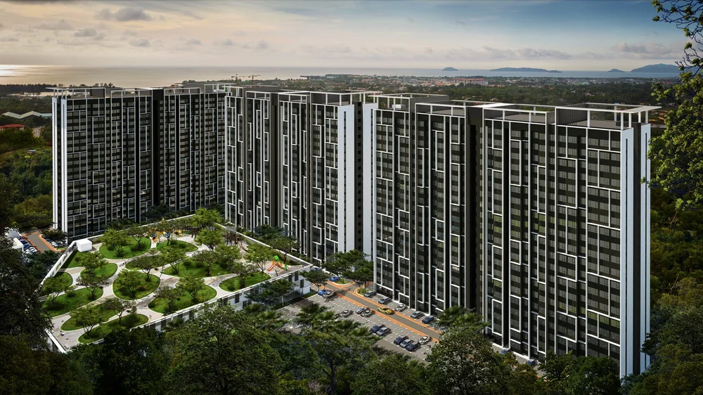 Aerial view of the site, dated April 2019 by the developer at Alam Pesona Phase 2 (Sapphire), Putatan, Sabah