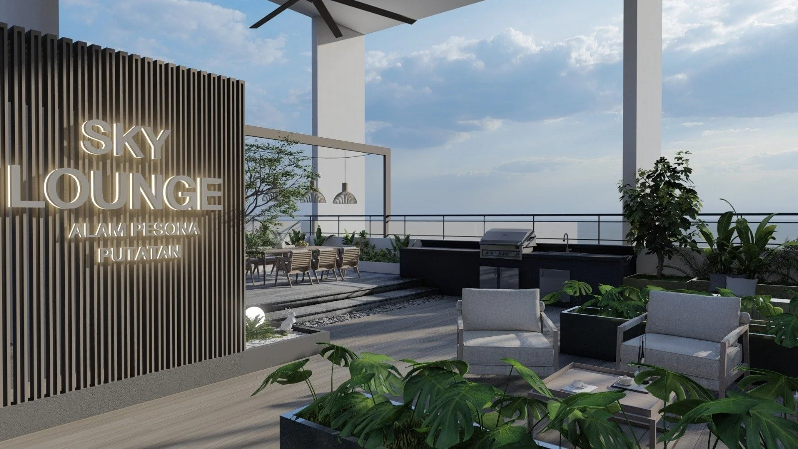 Phase 2 sky lounge, second view (artist’s impression) at Alam Pesona Phase 2 (Sapphire), Putatan, Sabah