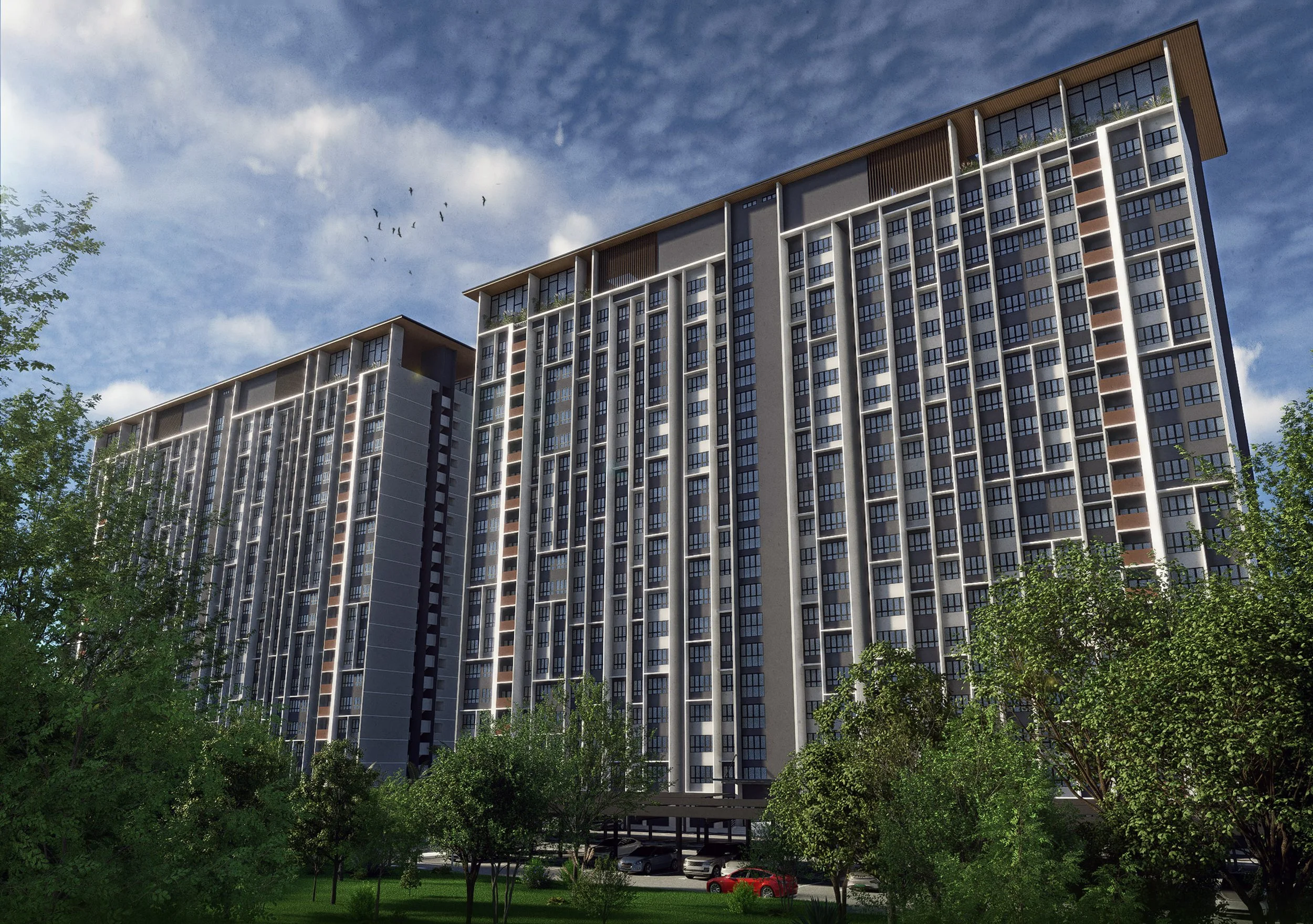 Artist’s impression of Block Sapphire, the Phase 2 tower at Alam Pesona Phase 2 (Sapphire), Putatan, Sabah
