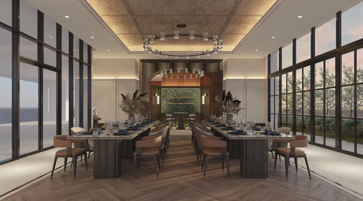 AndaBreeze Residences gourmet kitchen and dining room for residents, Batu Kawan — artist's impression