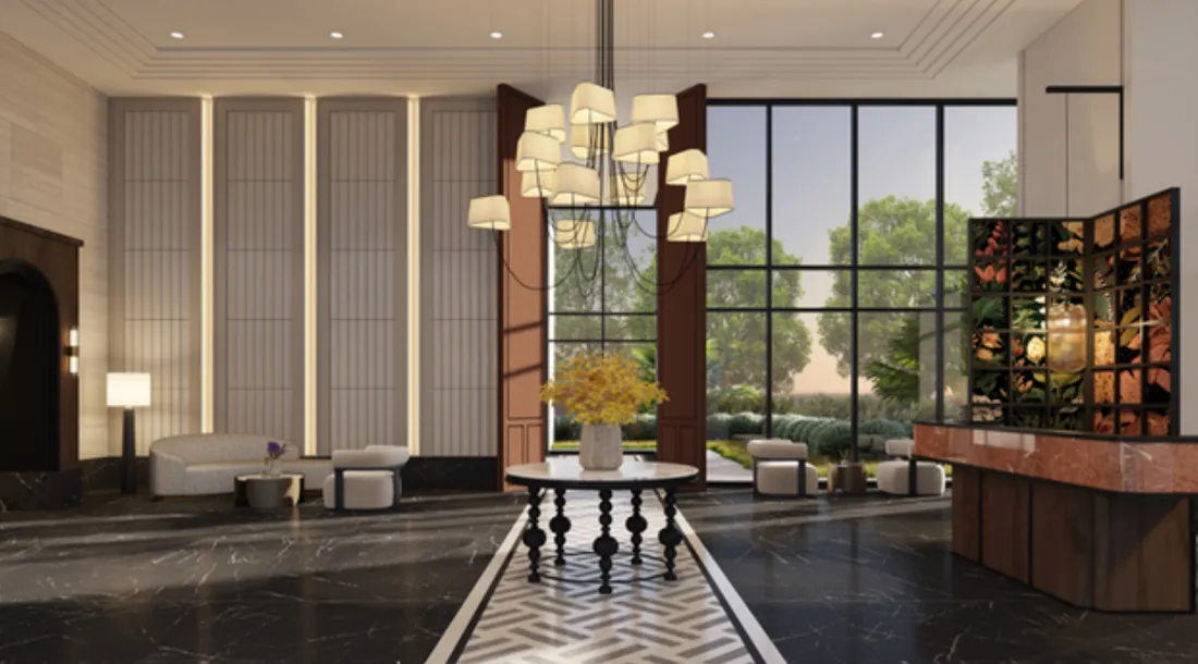 AndaBreeze Residences Tower A Arden lobby — artist's impression