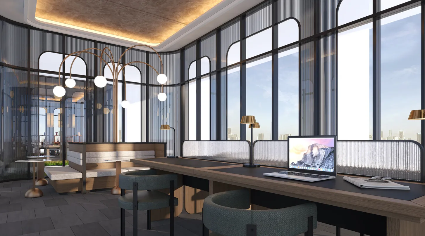 AndaBreeze Residences Work Hub co-working space, Batu Kawan — artist's impression