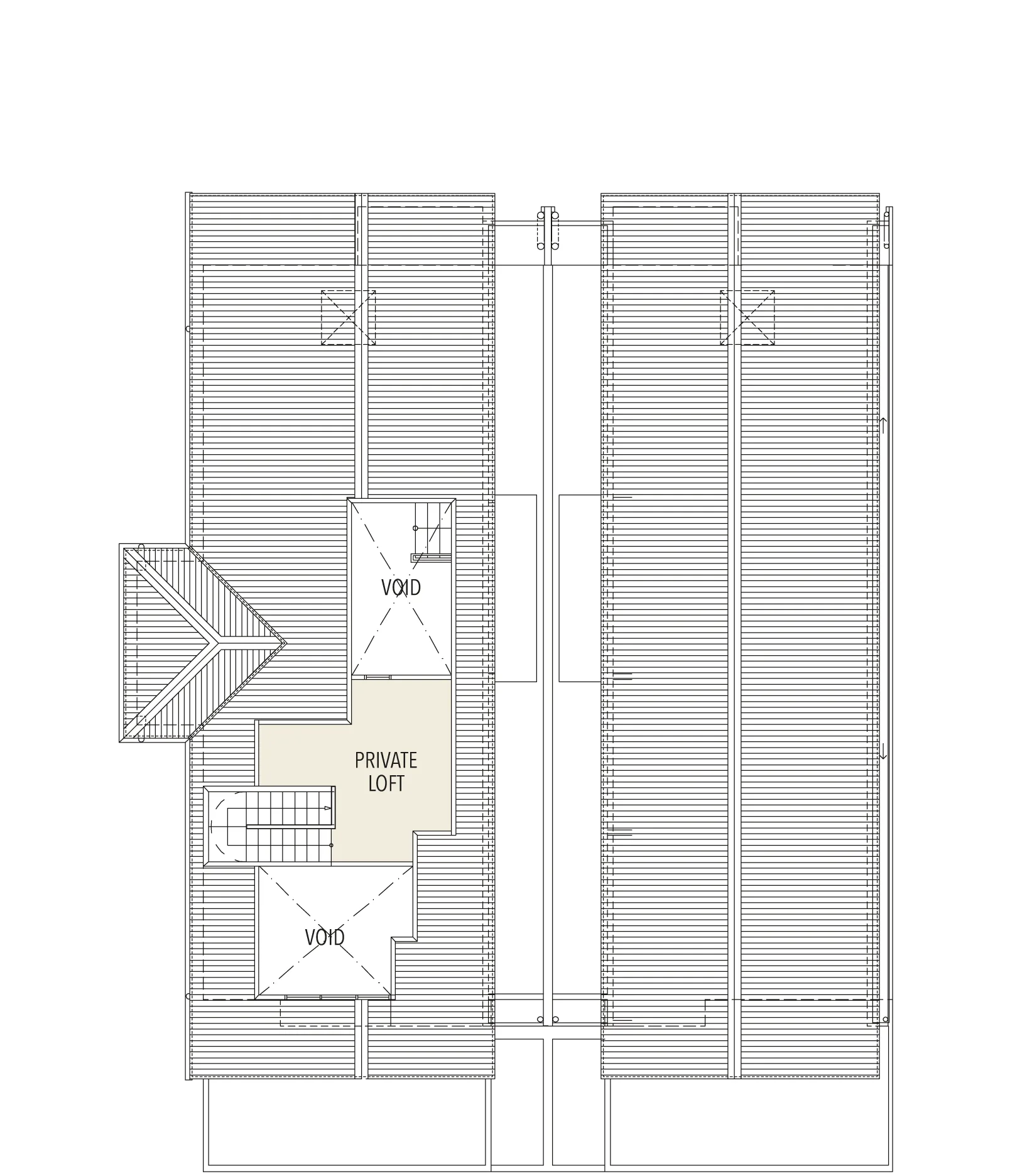 Corner unit loft plan at Araya Garden, Ayuria Place, Alamesra, Kota Kinabalu, Sabah