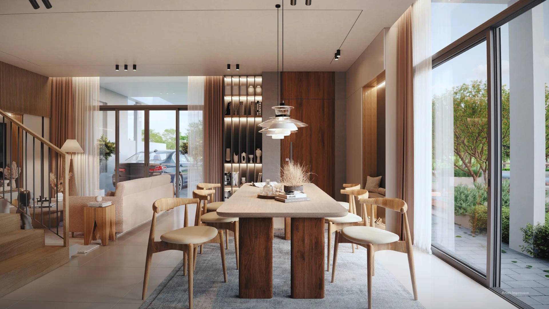 Dining area (artist’s impression) at Araya Garden, Ayuria Place, Alamesra, Kota Kinabalu, Sabah