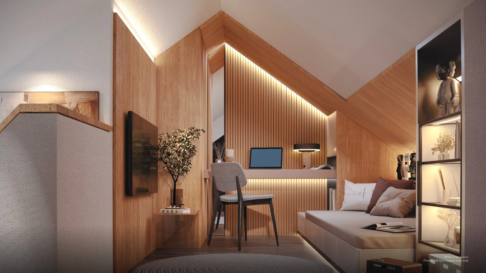 Corner-unit loft (artist’s impression) at Araya Garden, Ayuria Place, Alamesra, Kota Kinabalu, Sabah