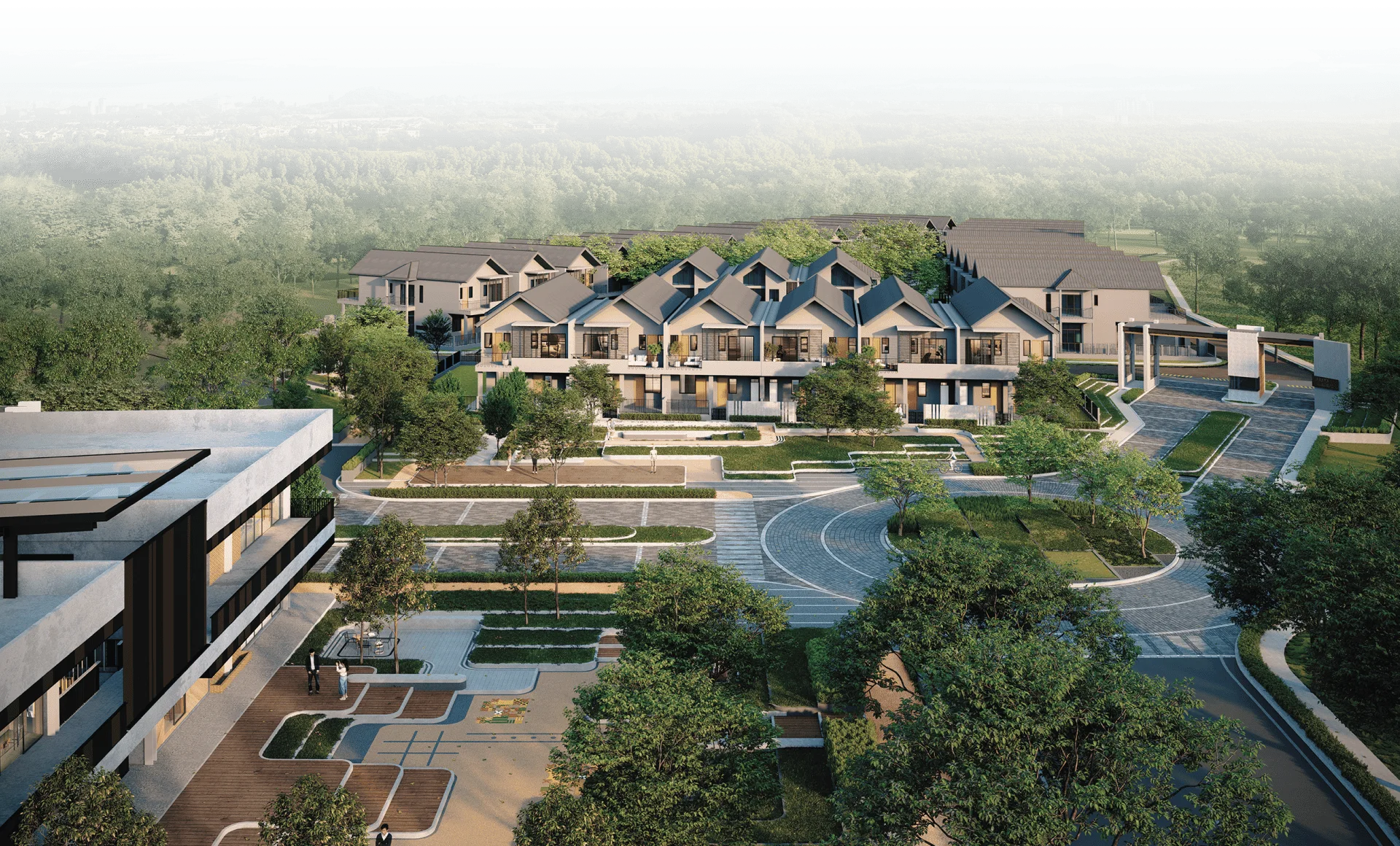 Artist’s impression of the Araya Gardens enclave at Araya Garden, Ayuria Place, Alamesra, Kota Kinabalu, Sabah
