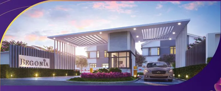 Begonia entrance statement and guardhouse, artist's impression, Balik Pulau