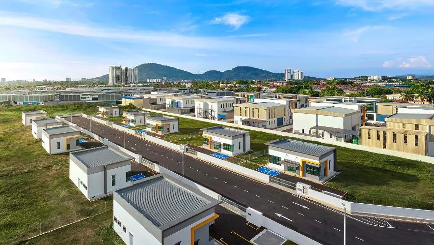 Alma Signature Phase 2 light industrial factories by GSD in Bukit Mertajam, completed 2024 — actual photograph