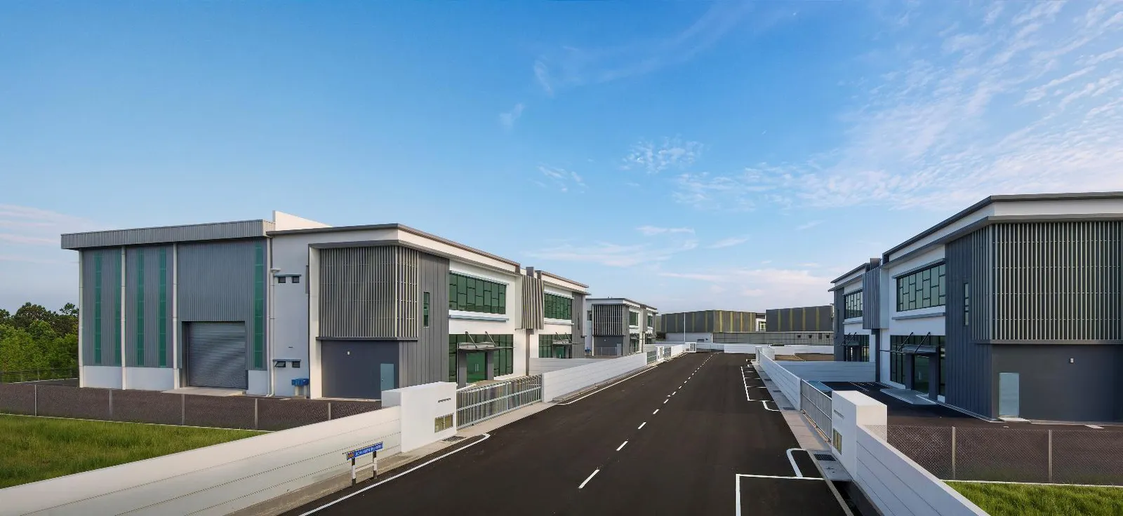 Alma Signature Phase 3 light industrial factories by GSD in Bukit Mertajam, completed 2026 — actual photograph