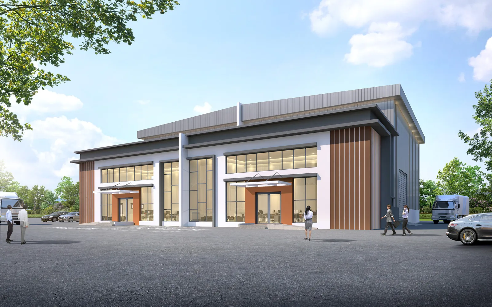 Bertam Signature Type C single-storey semi-detached factory, 4,924 sq ft built-up, Tasek Gelugor, Penang — artist's impression