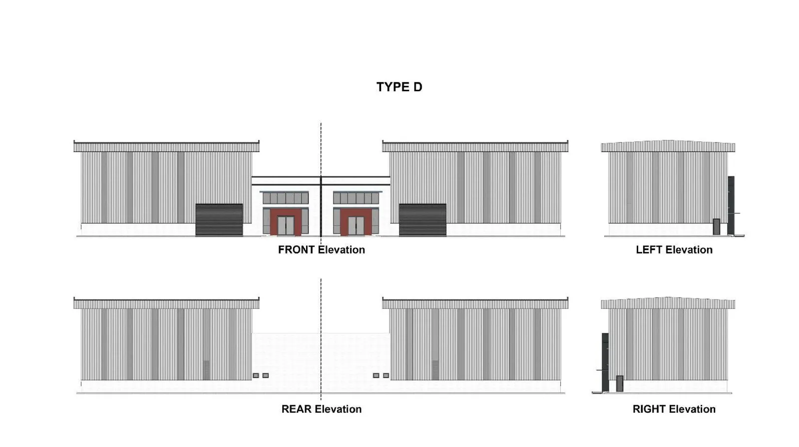 Bertam Signature Type D front, rear, left and right elevations, Tasek Gelugor, Penang
