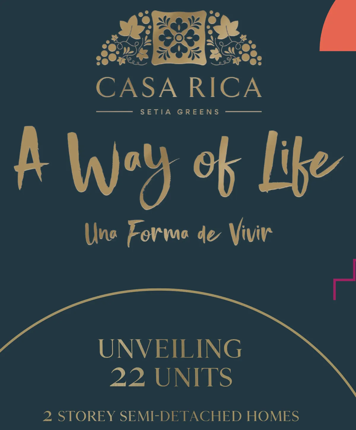 Casa Rica 品牌封面「A Way of Life — Una Forma de Vivir」，槟城 Setia Greens，发展商手册