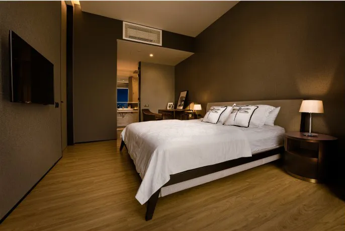 City of Dreams furnished unit master bedroom — actual unit, Tanjung Tokong, Penang