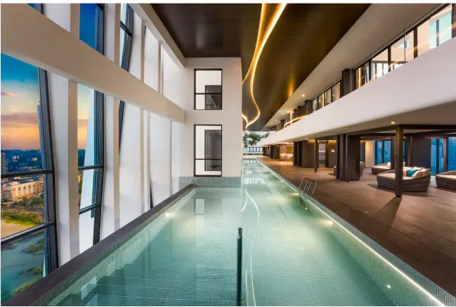 City of Dreams Level 36 indoor sky pool, Tanjung Tokong, Penang
