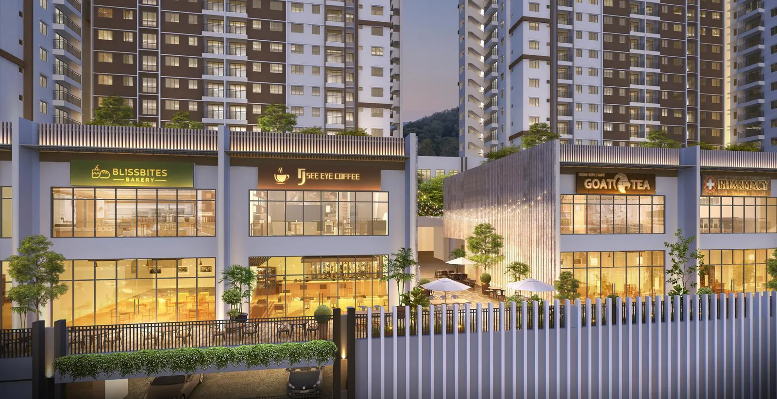 D'Hazelton 一楼双层店铺效果图