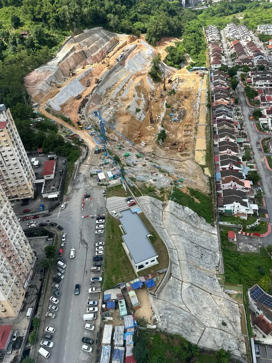 D'Hazelton 工地进度航拍，2026 年 7 月，槟城发林