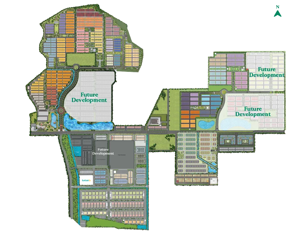 Eco Tropics 城镇总规划图,巴西古当