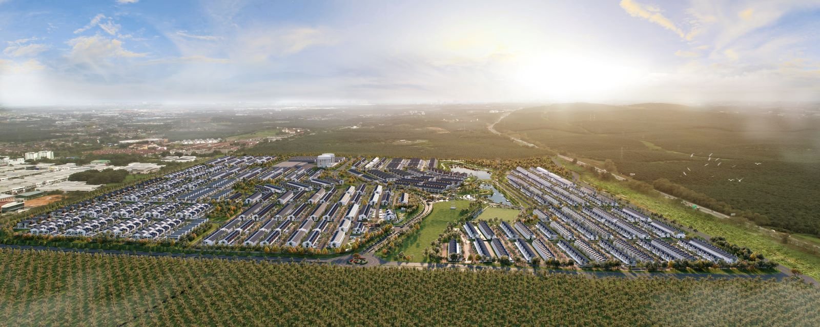 Genting Indahpura Zone 21 aerial artist’s impression, Kulai, Johor