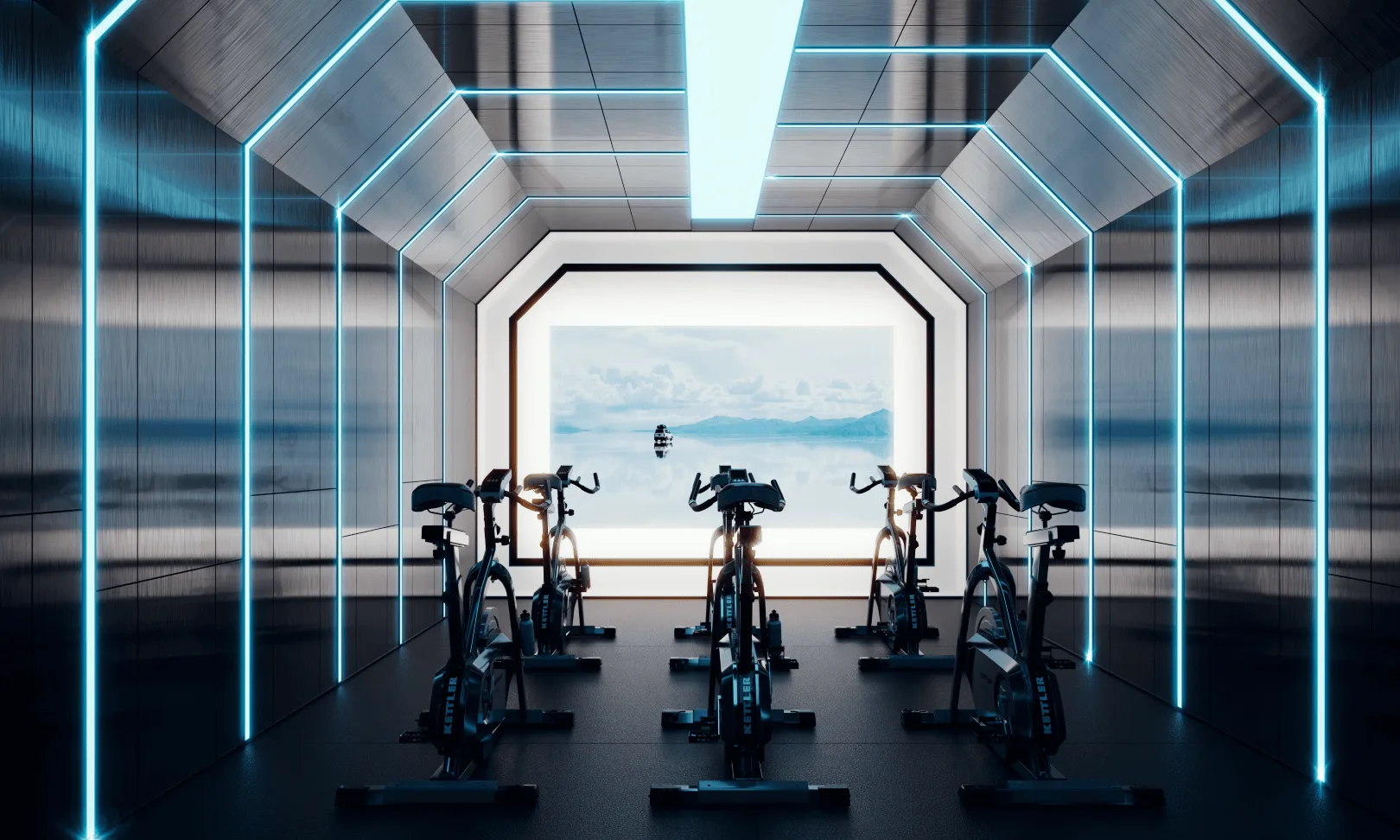 Tower B virtual bike room at Grand Meridian, Kepayan, Kota Kinabalu, Sabah