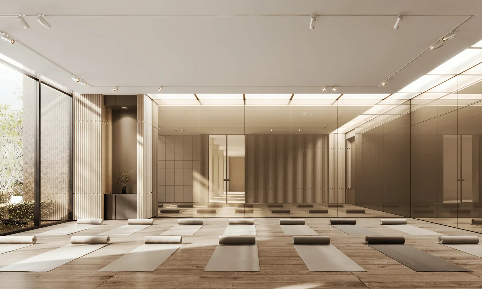 Tower B yoga room at Grand Meridian, Kepayan, Kota Kinabalu, Sabah