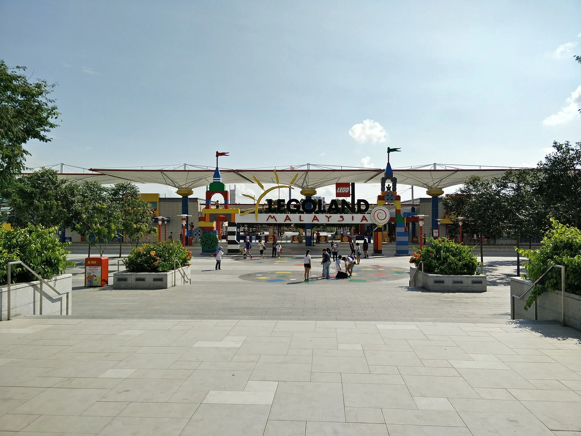 Entrance plaza at Legoland Malaysia, Iskandar Puteri, Johor