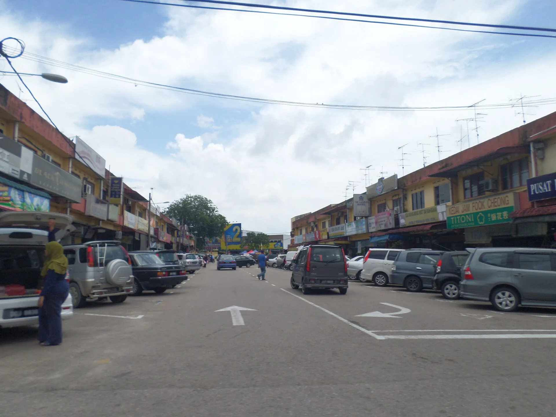 Shophouse row at Ulu Tiram, Johor