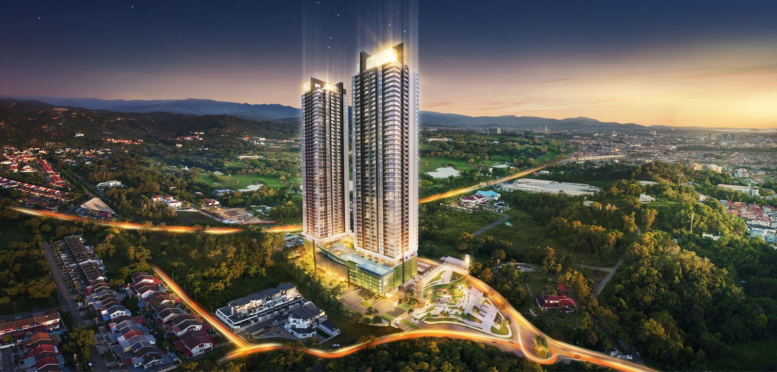 Jesselton Twin Towers，亚庇，沙巴
