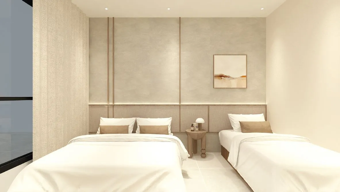 Keeperz Suites B 型双钥匙单位室内设计概念效果图,卧室