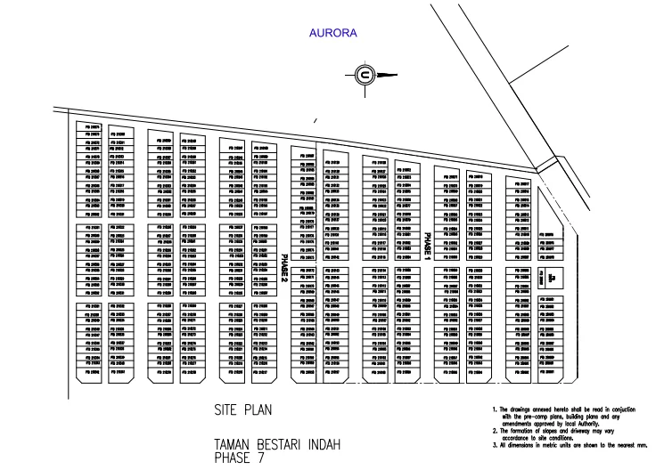 KSL Aurora Phase 7 site plan, Taman Bestari Indah, Ulu Tiram, Johor