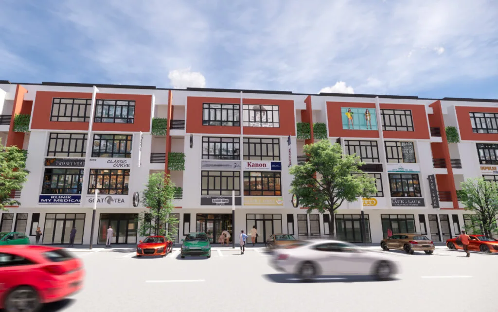 Permas 31 shop office facade, Permas Jaya, Johor Bahru