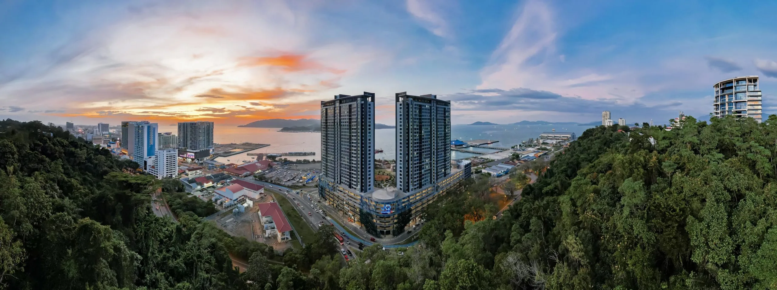 Jesselton Quay on the old Kota Kinabalu port waterfront, as published by the developer in April 2025 at Q Suites @ Jesselton Quay, Jalan Tun Fuad Stephens, Kota Kinabalu, Sabah