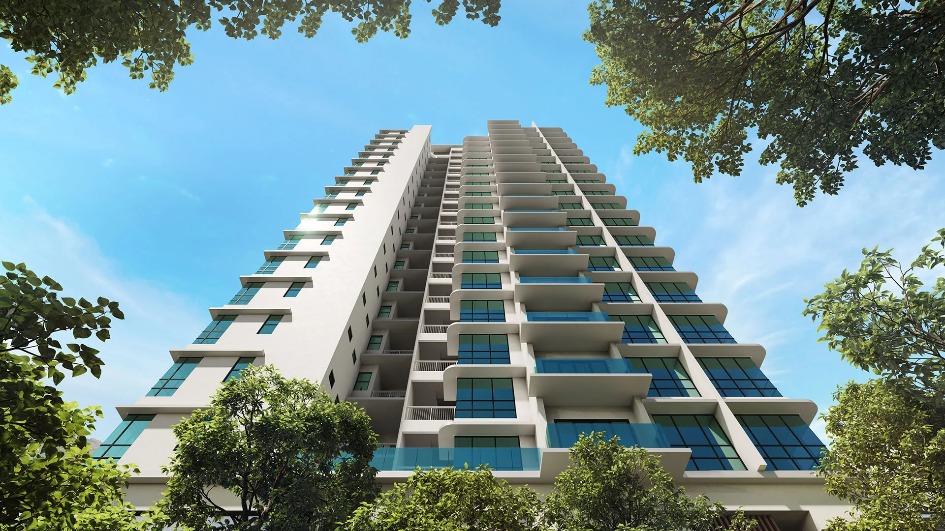 Artist’s impression of the two blocks at Rise Residences, Kepayan, Penampang, Sabah