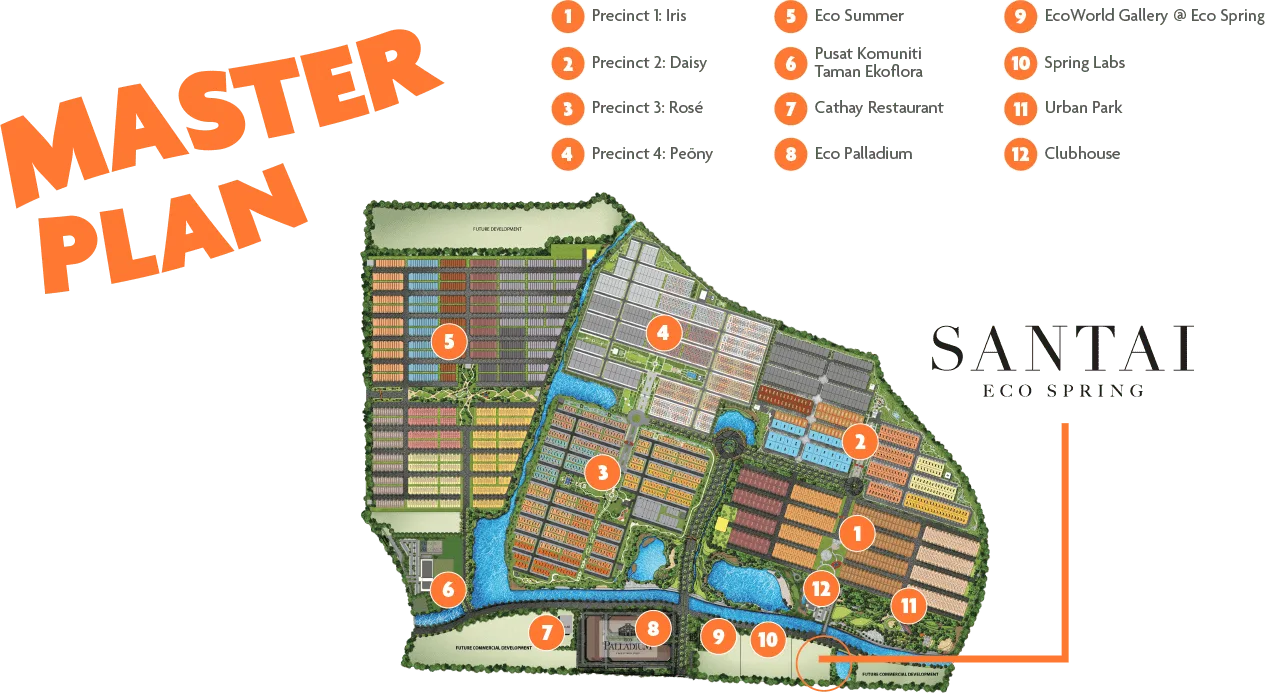 Santai D’Eco Spring master plan, Eco Spring, Tebrau, Johor Bahru