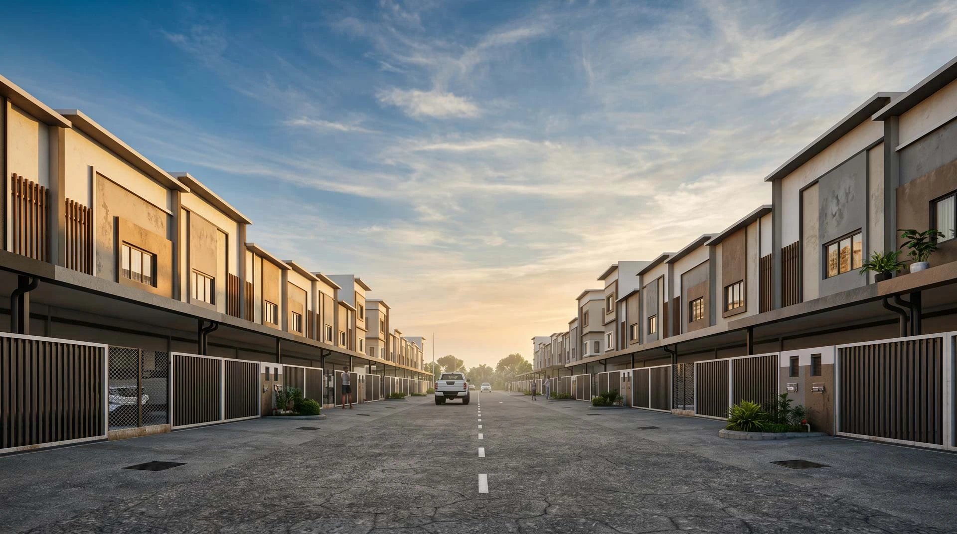 Artist’s impression of the terrace street, from the developer’s website at Taman Mayang Seri, Beringgis, Papar, Sabah