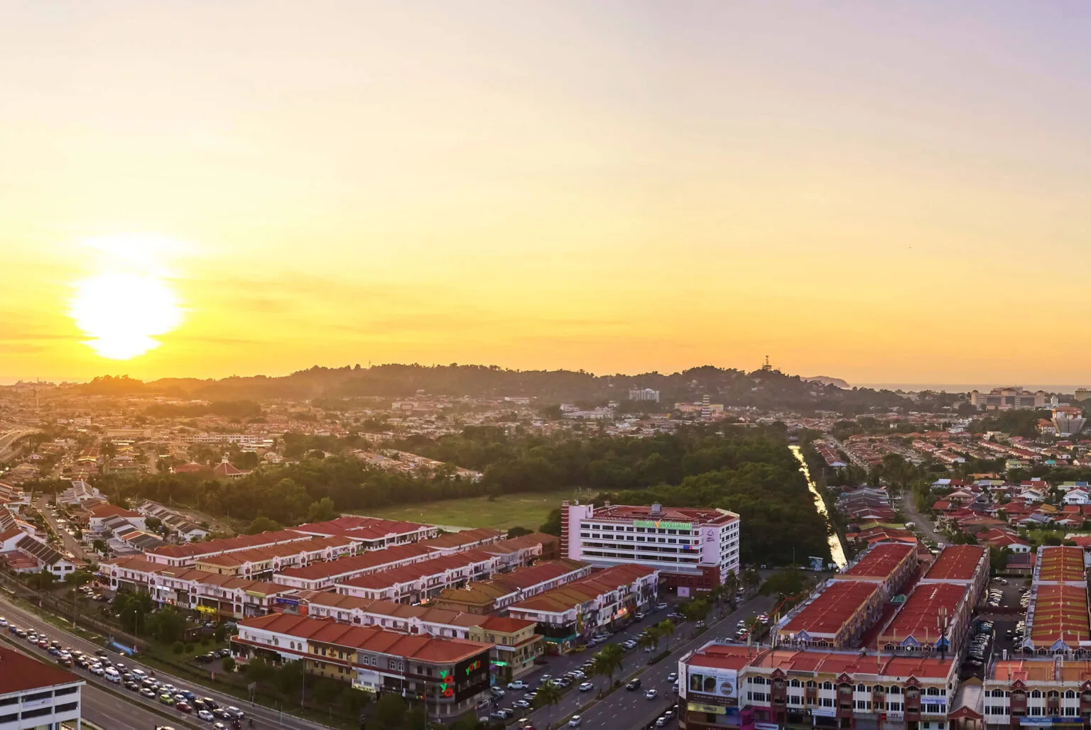 Artist’s impression of The Logg at sunset at The Logg Shorea Tower, Luyang, Kota Kinabalu, Sabah