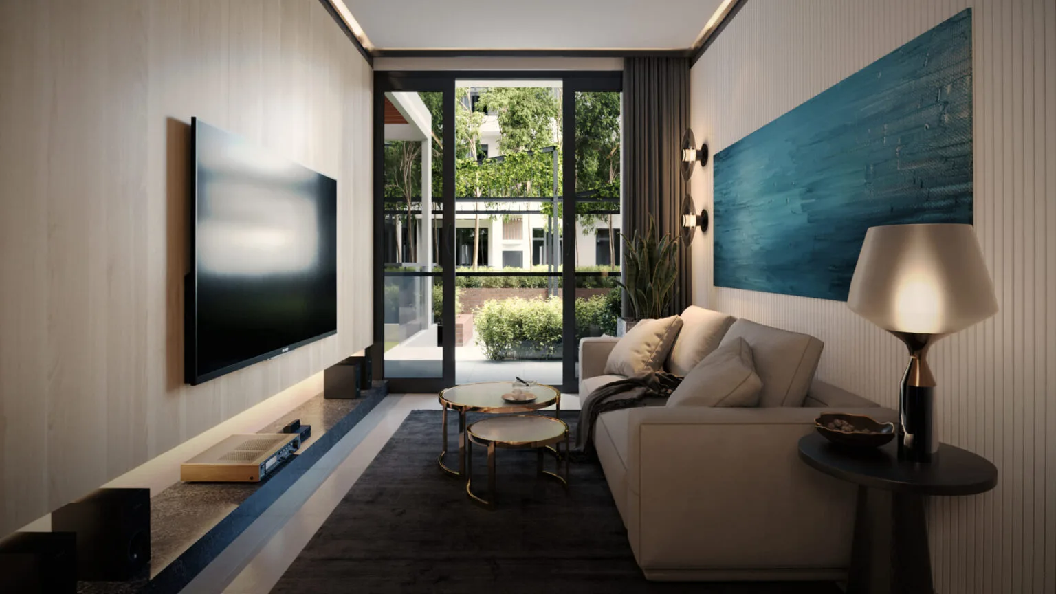 Artist’s impression of a Type C living area at The Logg Shorea Tower, Luyang, Kota Kinabalu, Sabah